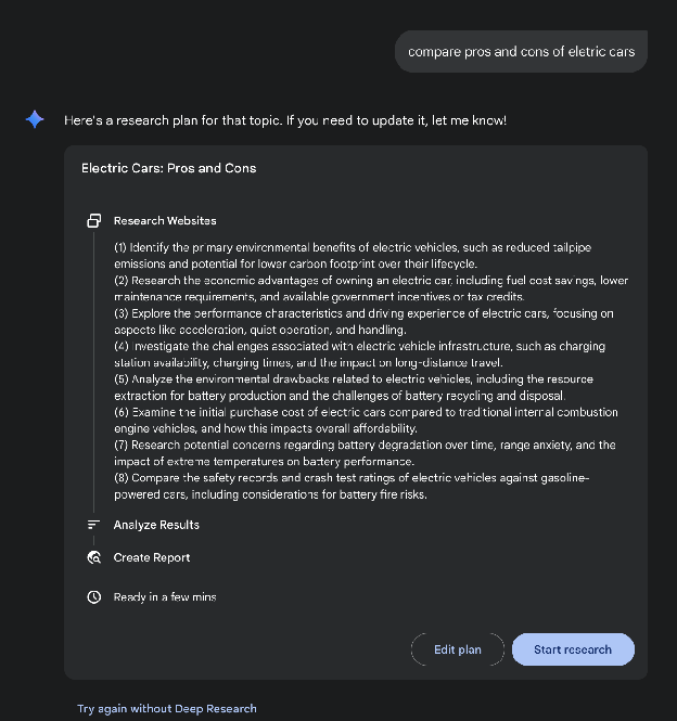 图5：Google深度研究用于信息收集